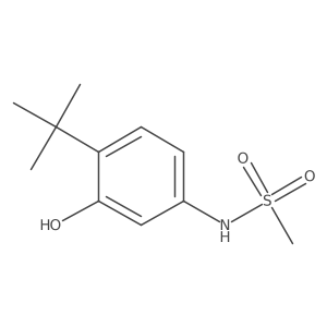 N-(4-Tert-butyl-3-hydroxyphenyl)methanesulfonamide结构式
