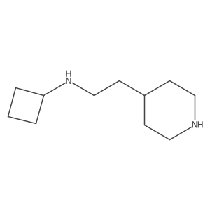 N-[2-(piperidin-4-yl)ethyl]cyclobutanamine结构式