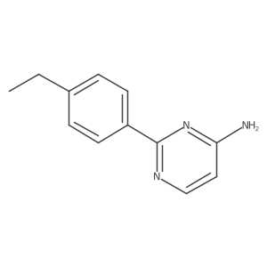 2-(4-Ethylphenyl)pyrimidin-4-amine结构式