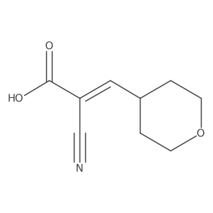 2-Cyano-3-(tetrahydro-pyran-4-yl)-acrylic acid Structure