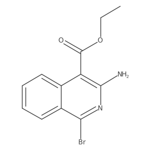 Ethyl 3-amino-1-bromoisoquinoline-4-carboxylate Structure