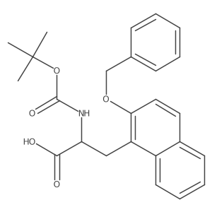 1-Naphthalenepropanoic acid, I+/--[[(1,1-dimethylethoxy)carbonyl]amino]-2-(phenylmethoxy)-结构式