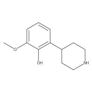 2-Methoxy-6-(piperidin-4-yl)phenol Structure