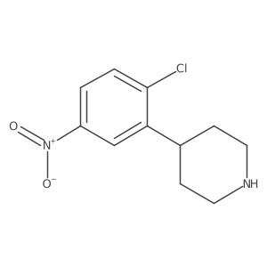 4-(2-Chloro-5-nitrophenyl)piperidine结构式