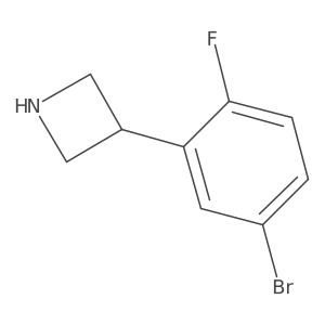 3-(5-Bromo-2-fluorophenyl)azetidine Structure