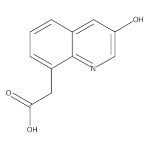 3-Hydroxyquinoline-8-acetic acid Structure