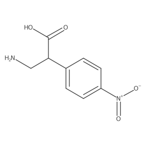 Benzeneacetic acid, alpha-(aminomethyl)-4-nitro-, (alphaR)-结构式