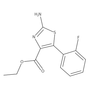 Ethyl 2-amino-5-(2-fluorophenyl)thiazole-4-carboxylate Structure