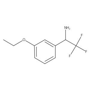 1-(3-Ethoxy-phenyl)-2,2,2-trifluoro-ethylamine结构式