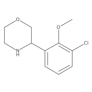 3-(3-Chloro-2-methoxyphenyl)morpholine结构式