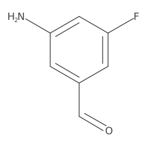 3-Amino-5-fluorobenzaldehyde结构式