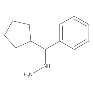 [Cyclopentyl(phenyl)methyl]hydrazine结构式