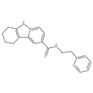 N-[2-(pyridin-2-yl)ethyl]-2,3,4,9-tetrahydro-1H-carbazole-6-carboxamide结构式