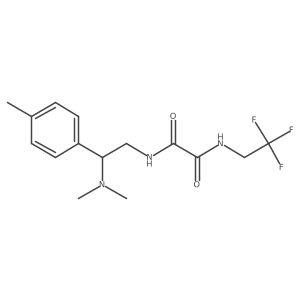 N1-(2-(dimethylamino)-2-(p-tolyl)ethyl)-N2-(2,2,2-trifluoroethyl)oxalamide Structure