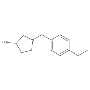 1-[(4-Ethylphenyl)methyl]pyrrolidin-3-ol Structure