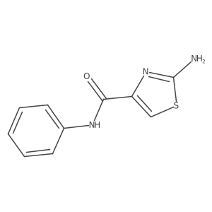 2-amino-N-phenyl-1,3-thiazole-4-carboxamide结构式