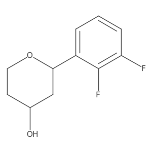 2H-Pyran-4-ol, 2-(2,3-difluorophenyl)tetrahydro- Structure