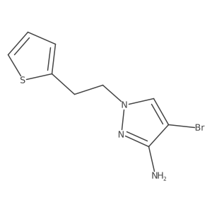 4-Bromo-1-[2-(thiophen-2-YL)ethyl]-1H-pyrazol-3-amine Structure