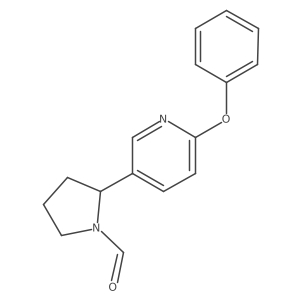 2-(6-Phenoxypyridin-3-yl)pyrrolidine-1-carbaldehyde Structure