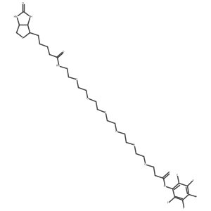 Biotin-PEG6-PFP ester Structure