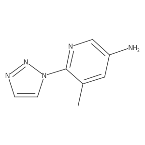 5-Methyl-6-(1H-1,2,3-triazol-1-yl)-3-pyridinamine结构式