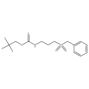 2,2,2-trifluoroethyl N-(3-phenylmethanesulfonylpropyl)carbamate Structure