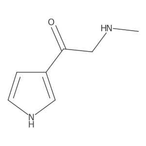 2-(methylamino)-1-(1H-pyrrol-3-yl)ethan-1-one结构式