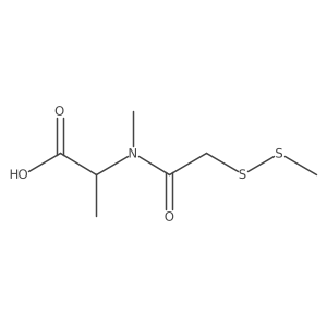L-Alanine, N-methyl-N-[(methyldithio)acetyl]- Structure