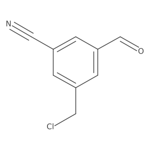 3-(Chloromethyl)-5-formylbenzonitrile结构式