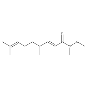 N-Methoxy-N,4,8-trimethylnona-2,7-dienamide结构式
