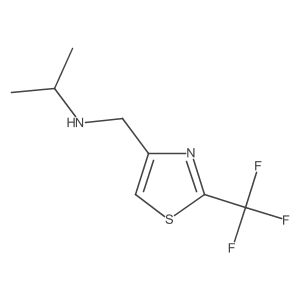 N-((2-(trifluoromethyl)thiazol-4-yl)methyl)propan-2-amine Structure