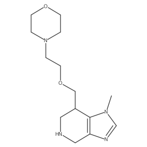 4-(2-((1-methyl-4,5,6,7-tetrahydro-1H-imidazo[4,5-c]pyridin-7-yl)methoxy)ethyl)morpholine Structure