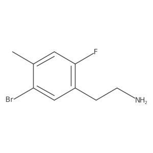 2-(5-Bromo-2-fluoro-4-methylphenyl)ethanamine结构式