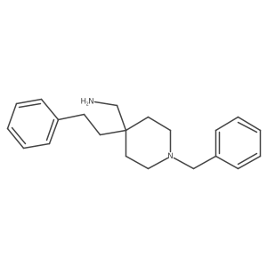 4-(2-Phenylethyl)-1-(phenylmethyl)-4-piperidinemethanamine Structure