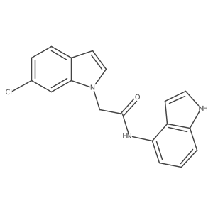2-(6-chloro-1H-indol-1-yl)-N-(1H-indol-4-yl)acetamide Structure