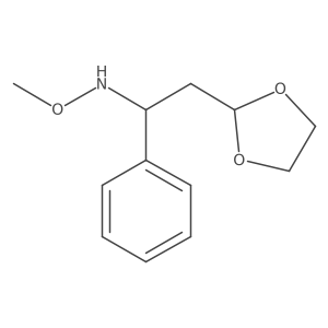 2-(1,3-dioxolan-2-yl)-N-methoxy-1-phenylethanamine Structure