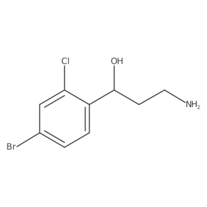 3-Amino-1-(4-bromo-2-chlorophenyl)propan-1-ol Structure