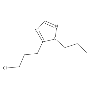5-(3-chloropropyl)-1-propyl-1H-1,2,4-triazole结构式