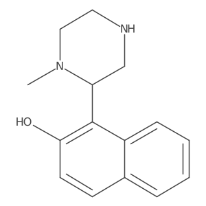 1-(1-Methylpiperazin-2-yl)naphthalen-2-ol结构式