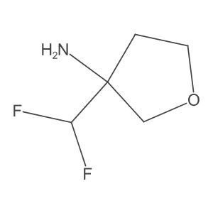 3-(Difluoromethyl)oxolan-3-amine结构式