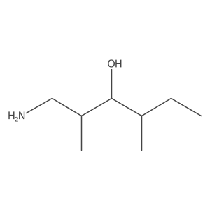 1-Amino-2,4-dimethylhexan-3-ol结构式