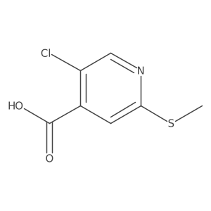 5-Chloro-2-(methylthio)isonicotinic acid结构式