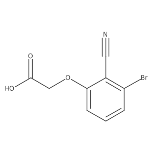 2-(3-Bromo-2-cyanophenoxy)acetic acid结构式