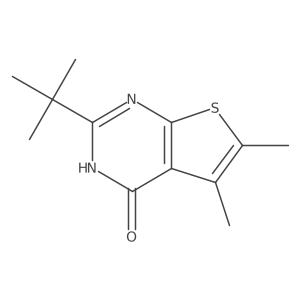 2-tert-butyl-5,6-dimethyl-3H,4H-thieno[2,3-d]pyrimidin-4-one Structure