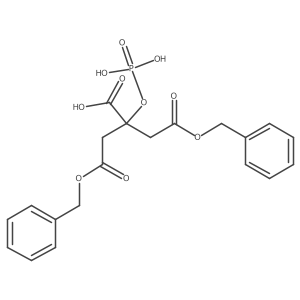 4-(Benzyloxy)-2-[2-(benzyloxy)-2-oxoethyl]-4-oxo-2-(phosphonooxy)butanoic acid结构式