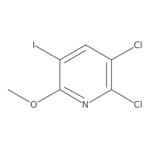 2,3-Dichloro-5-iodo-6-methoxypyridine结构式