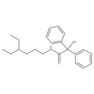 N-[3-(Diethylamino)propyl]-I+/--hydroxy-I+/--phenylbenzeneacetamide Structure