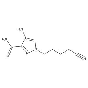 4-amino-1-(4-cyanobutyl)-1H-pyrazole-3-carboxamide结构式
