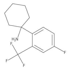 1-[4-Fluoro-2-(trifluoromethyl)phenyl]cyclohexan-1-amine Structure