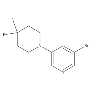 3-Bromo-5-(4,4-difluoropiperidin-1-yl)pyridine Structure